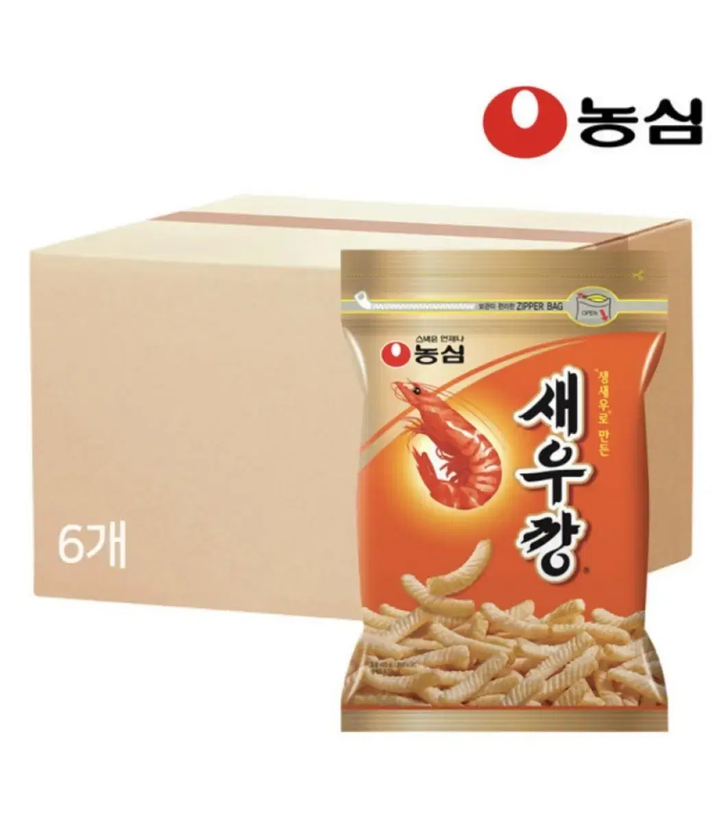 농심 새우깡 400g 6봉 무료배송 큰새우깡 과자 새우깡큰